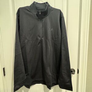 Under Armour 3/4 Zip Pullover Long Sleeve XXL Black NWT